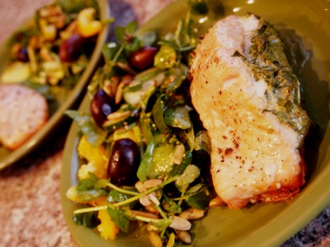 Salmon with Spinach Pesto Stuffing | How I Ate My Box